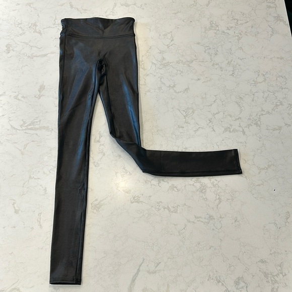 SPANX Faux Leather Leggings XS Tall Black Pants - Picture 13 of 15